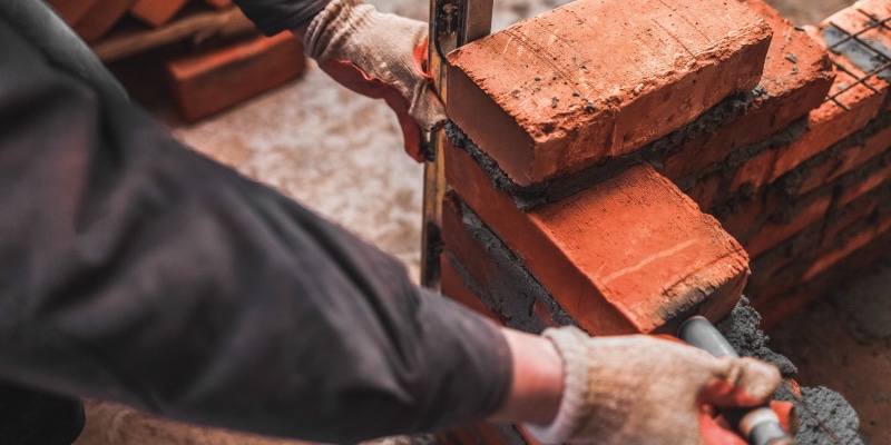 Bricklayer with a Construction Level 2 NVQ in Bricklaying 